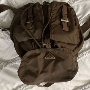 Prada Men's Dark Brown Backpack
